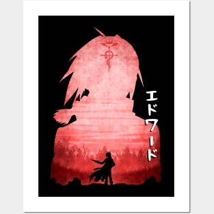 Minimalist Silhouette Edward Posters and Art